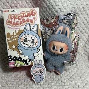 The Monsters Labubu Exciting Macaron Vinyl Face Plush Pendant ⚠️FREEBIE⚠️